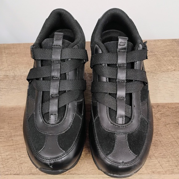 Skechers Shape Ups Fitness‎ Shoes Women's US 8 Black Leather Sneaker Walking - Picture 3 of 16